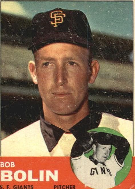 Bob Bolin 1963 topps Topps