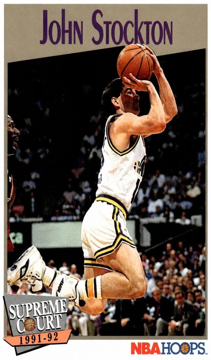 John Stockton 1991 panini Hoops