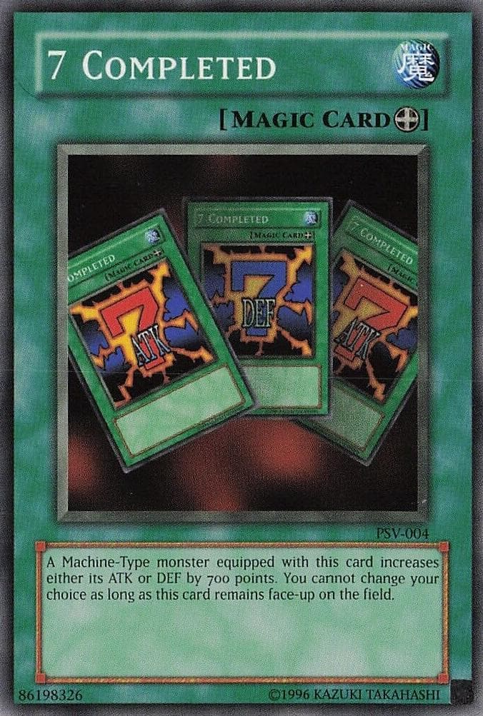 7 Completed 2002 Yu-Gi-Oh!