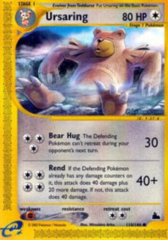 Ursaring trading card