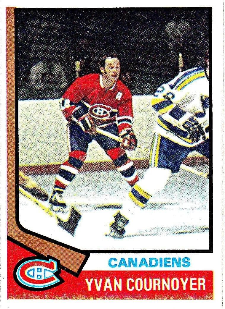 Yvan Cournoyer 1974 topps Topps