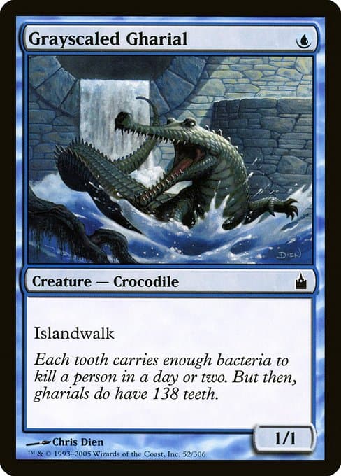 Grayscaled Gharial #52