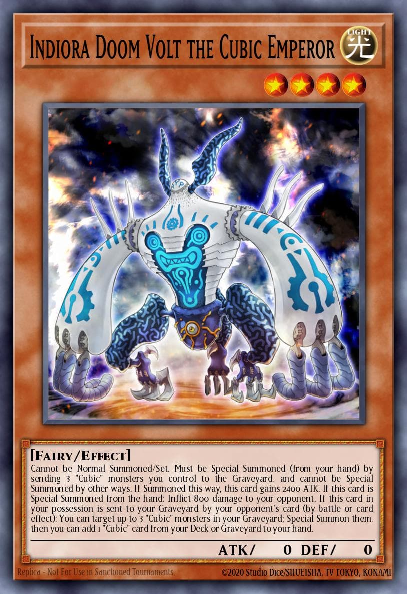 Indiora Doom Volt the Cubic Emperor 2019 Yu-Gi-Oh! Japanese 20th Anniversary Legend Collection