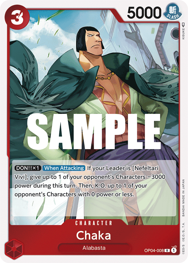 Chaka 2023 One Piece Japanese Kingdoms of Intrigue