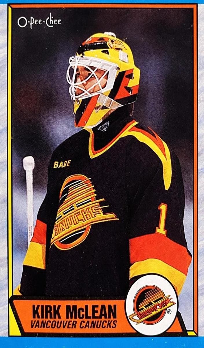 Kirk McLean trading card