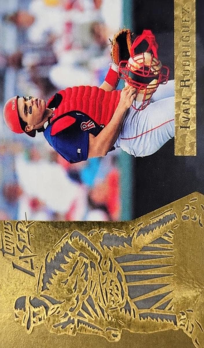 Ivan Rodriguez 1996 topps Laser