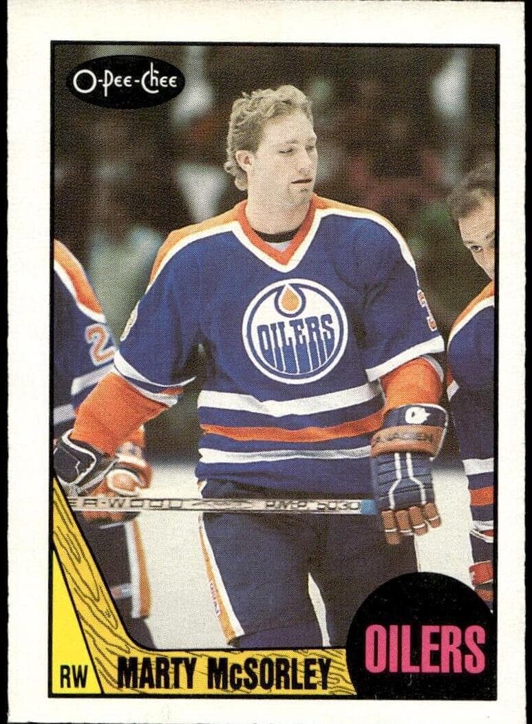 Marty McSorley trading card