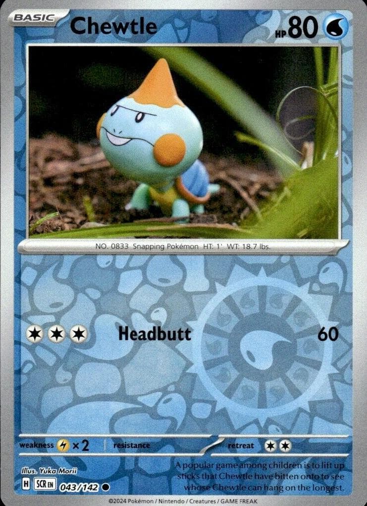 Chewtle trading card