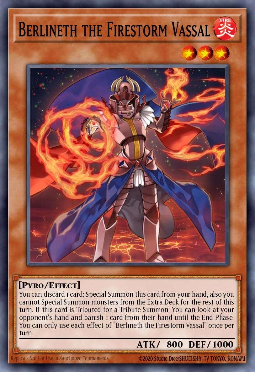 Berlineth the Firestorm Vassal 2016 Yu-Gi-Oh! Structure Deck: Emperor of Darkness