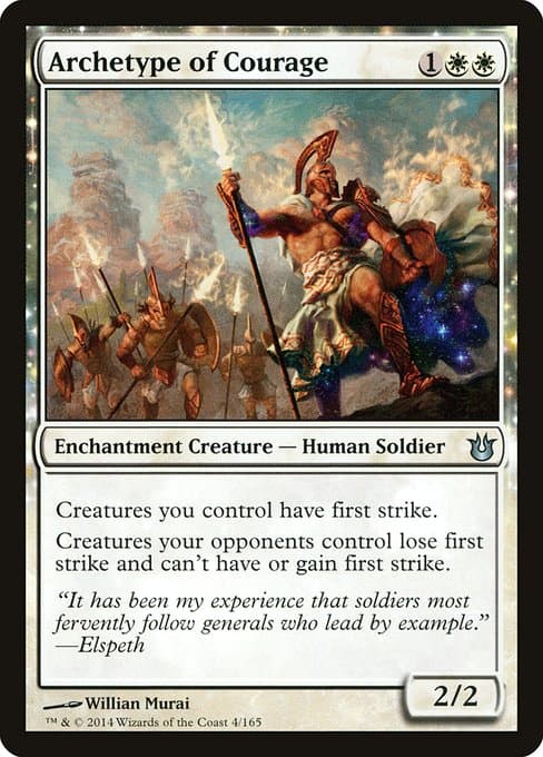 Archetype of Courage 2014 Magic: The Gathering Born of the Gods Foil