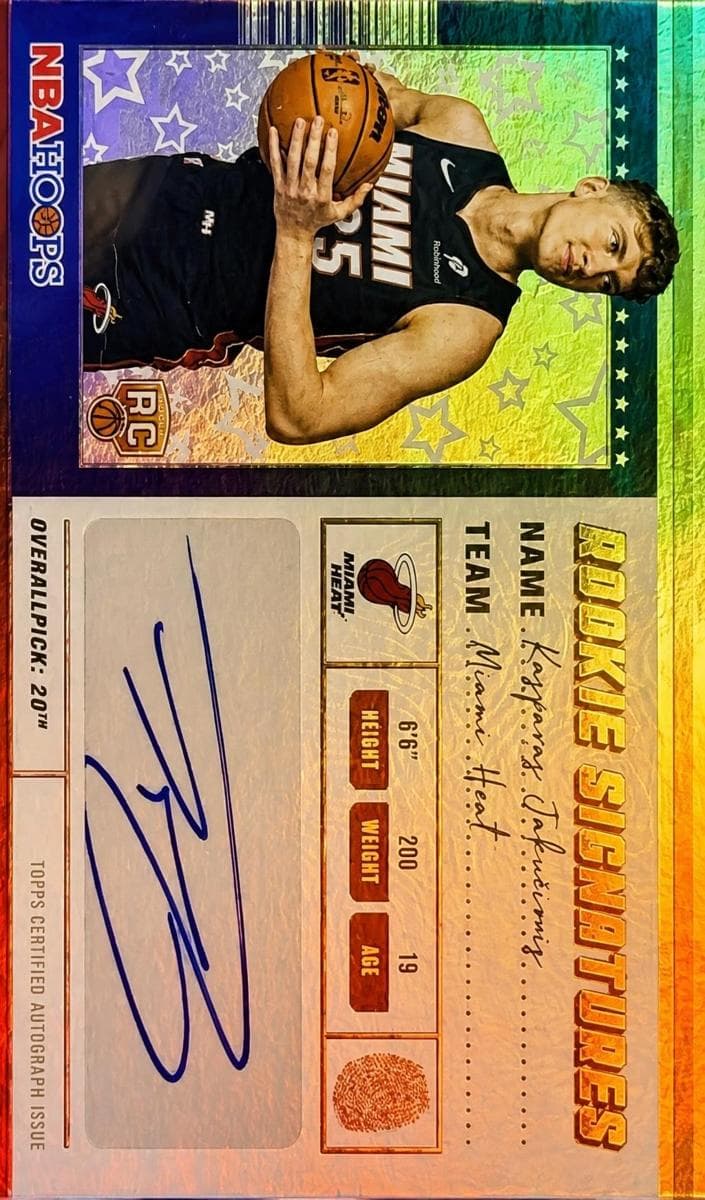 Kasparas Jakučionis 2025 panini NBA Hoops