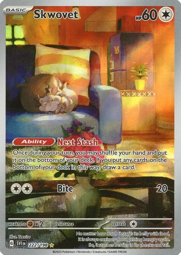 Skwovet trading card