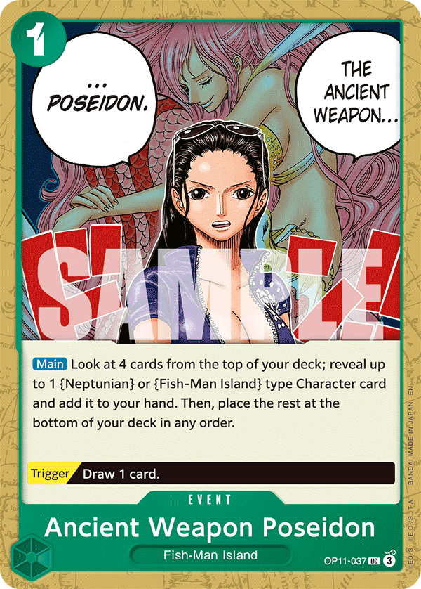 Ancient Weapon Poseidon 2025 One Piece Japanese Fist of Divine Speed