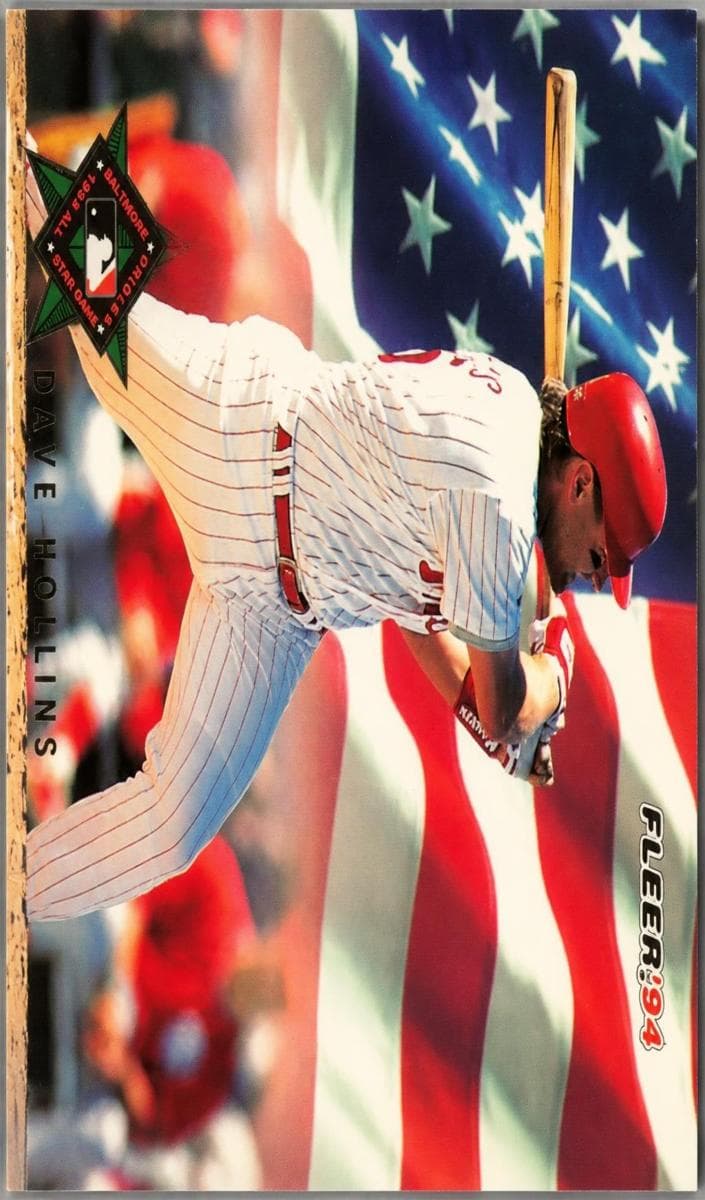 Dave Hollins 1994 fleer Fleer