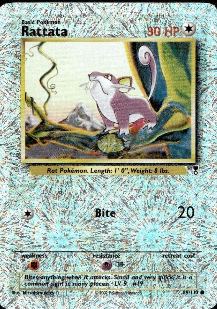 Rattata trading card