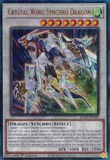 Crystal Wing Synchro Dragon 2024 Yu-Gi-Oh!