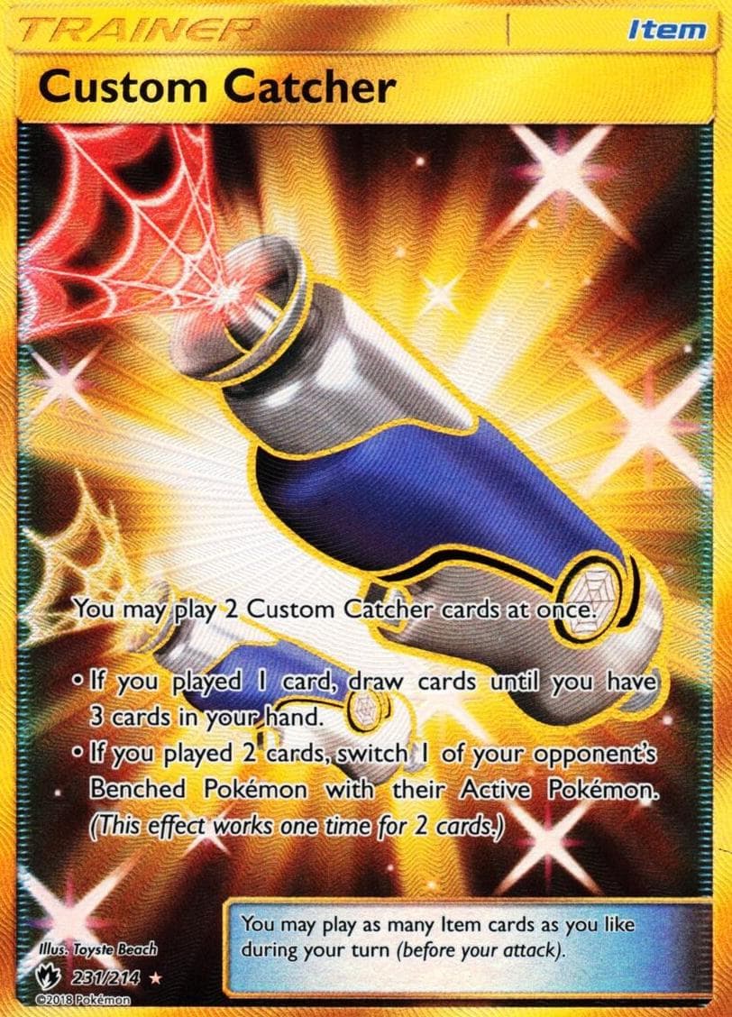 Custom Catcher trading card