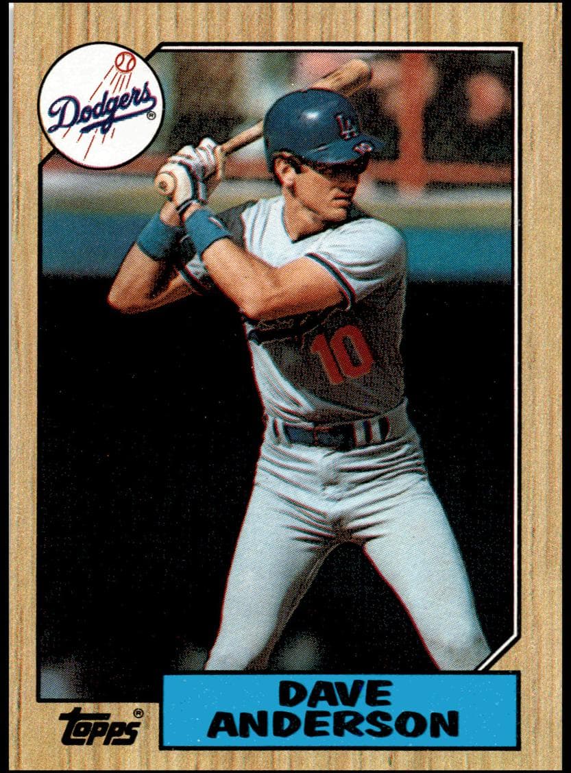 Dave Anderson 1987 topps Topps