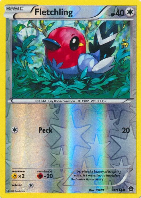 Fletchling trading card