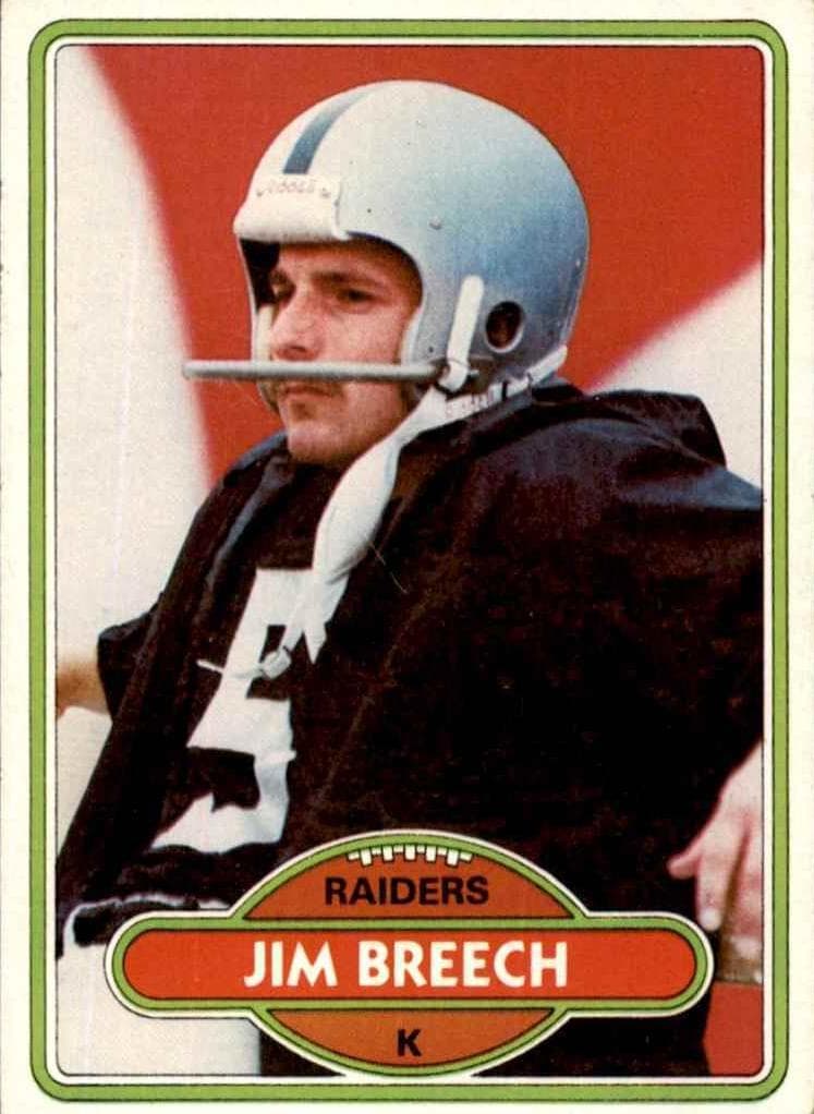 Jim Breech 1980 topps Topps