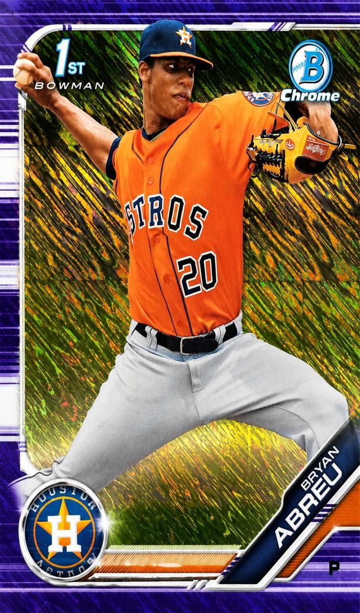 Bryan Abreu 2019 bowman Bowman Chrome