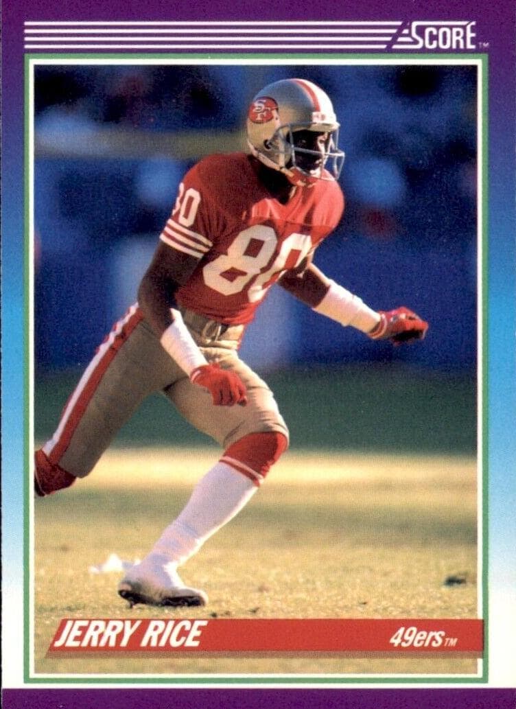 Jerry Rice 1990 panini Score