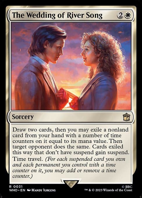 The Wedding of River Song 2023 Magic: The Gathering Doctor Who Foil