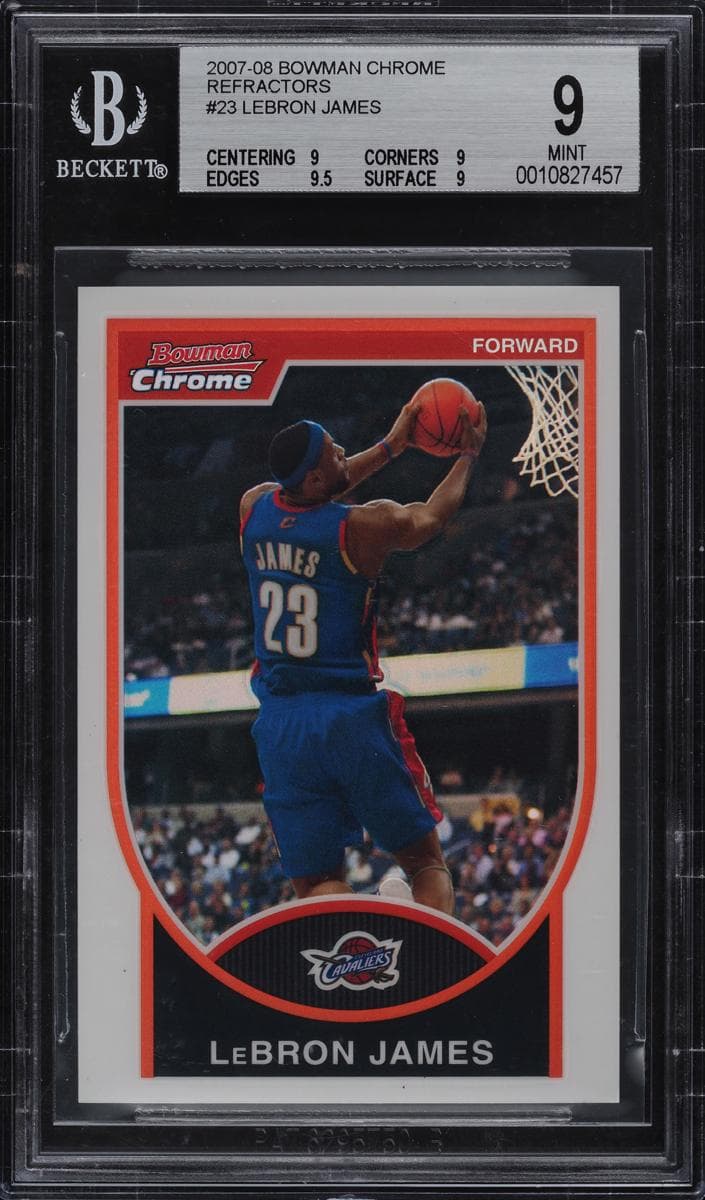 Lebron James 2007 bowman Bowman
