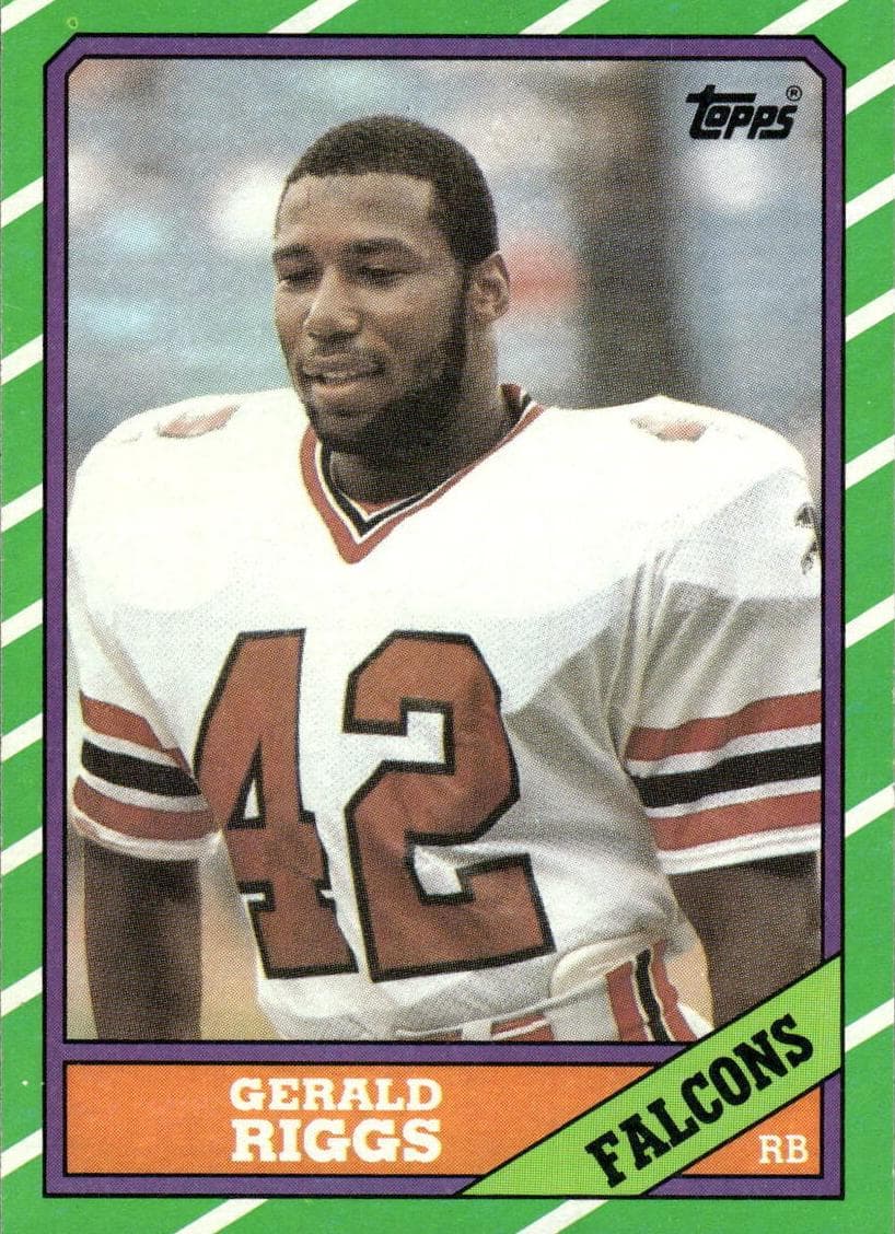 Gerald Riggs 1986 topps Topps