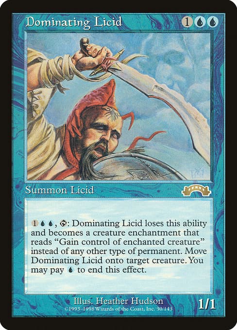 Dominating Licid 1998 Magic: The Gathering