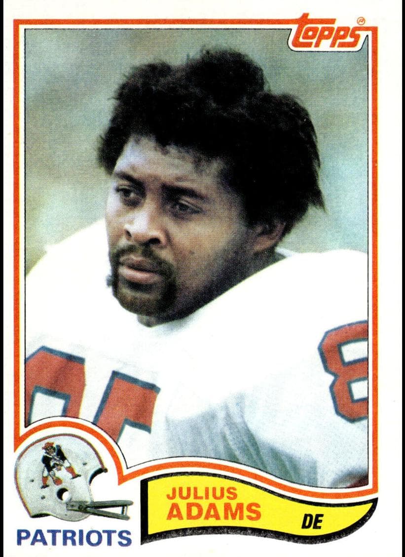 Julius Adams 1982 topps Topps