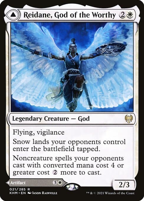 Reidane, God of the Worthy & Valkmira, Protector's Shield 2021 Magic: The Gathering Kaldheim