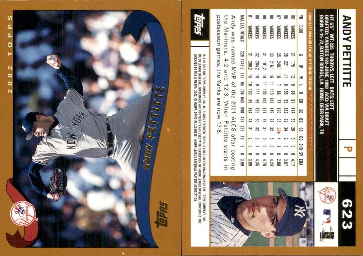 Andy Pettitte 2002 topps Topps