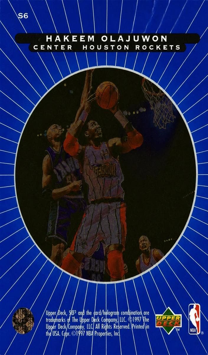 Hakeem Olajuwon 1996 upper-deck
