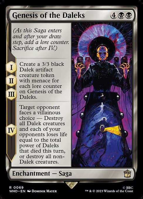Genesis of the Daleks 2023 Magic: The Gathering Doctor Who