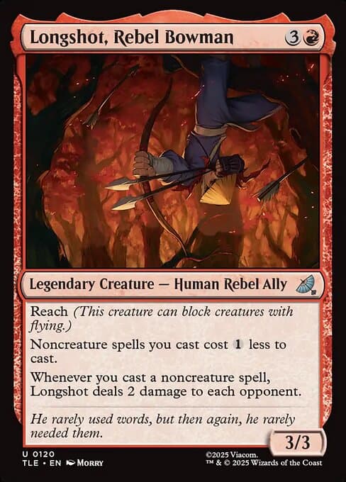 Longshot, Rebel Bowman 2025 Magic: The Gathering Avatar: The Last Airbender Eternal
