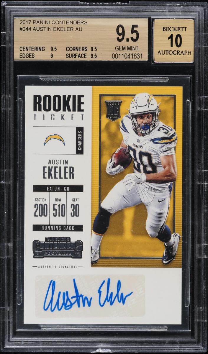 Austin Ekeler 2017 panini
