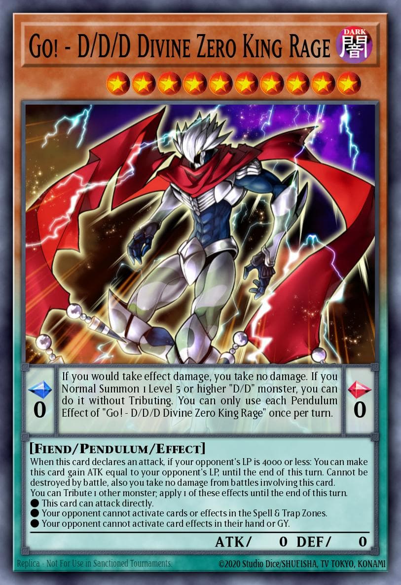 Go! - D/D/D Divine Zero King Rage 2022 Yu-Gi-Oh! Ghosts From the Past: 2nd Haunting 1st Edition