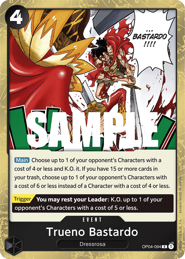 Trueno Bastardo 2023 One Piece Japanese Kingdoms of Intrigue