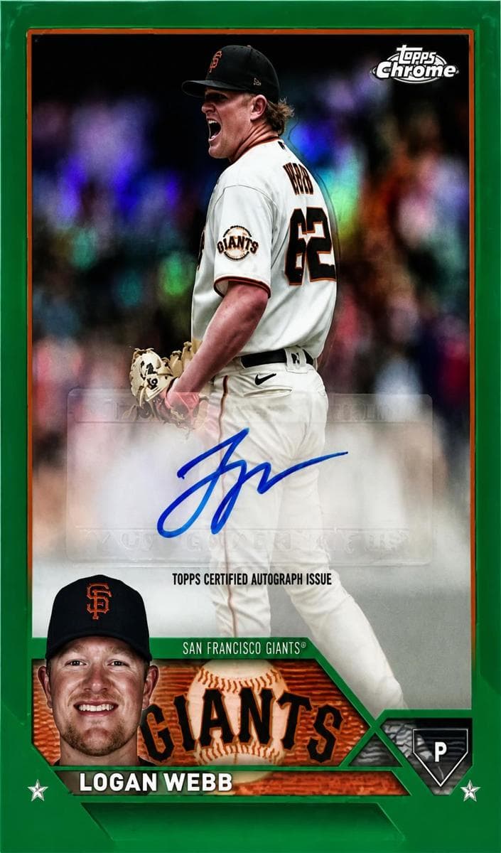 Logan Webb 2023 topps Topps Chrome Update