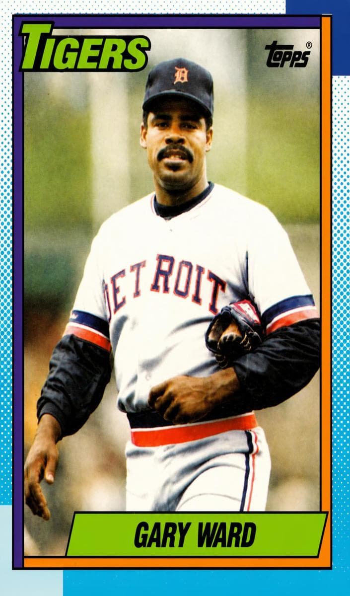 Gary Ward 1990 topps O-Pee-Chee