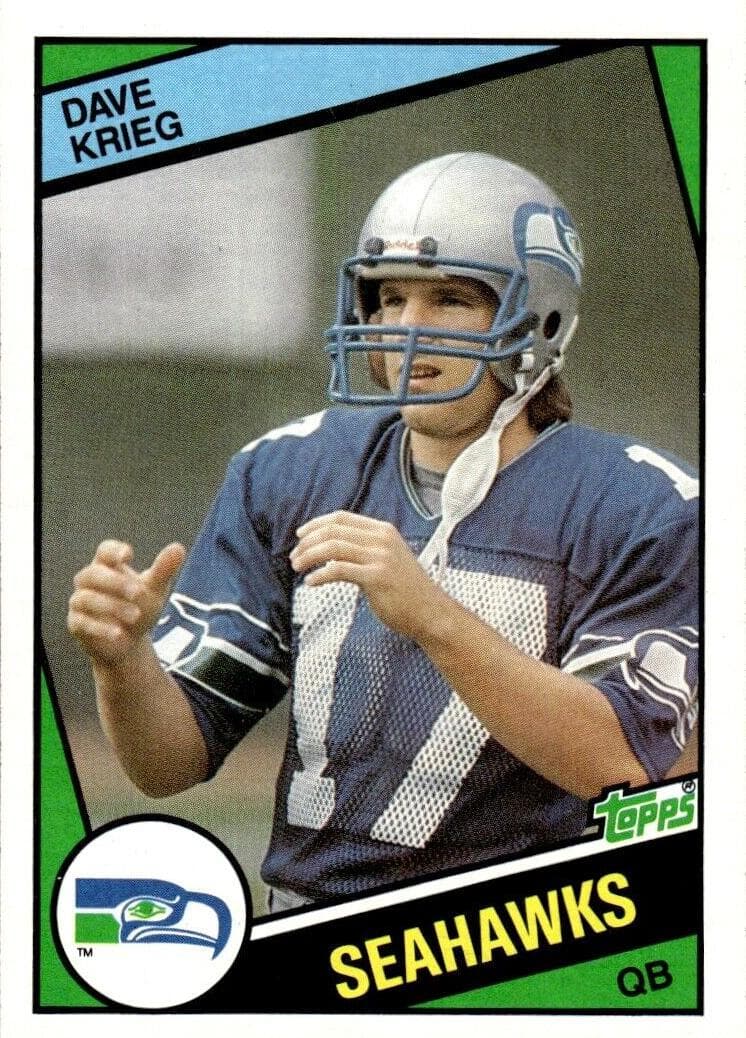 Dave Krieg trading card