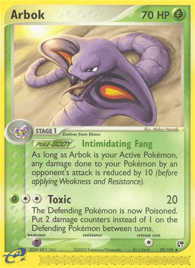 Arbok 2003 Pokemon Sandstorm