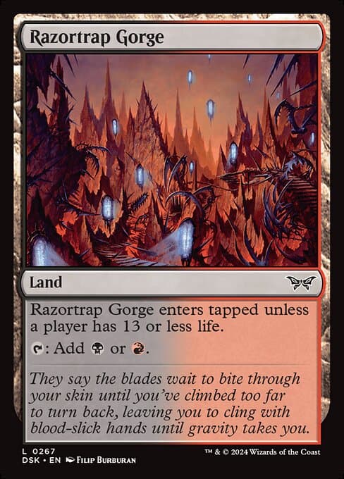 Razortrap Gorge 2024 Magic: The Gathering Duskmourn: House of Horror
