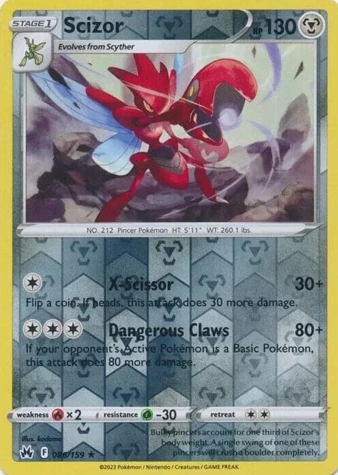 Scizor trading card
