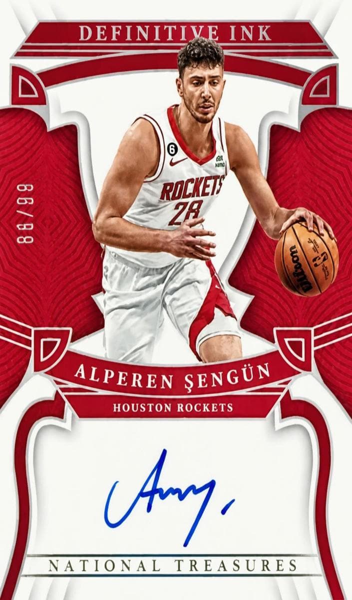 Alperen Sengun 2022 panini Panini National Treasures