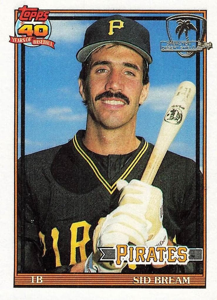Sid Bream 1991 topps Topps