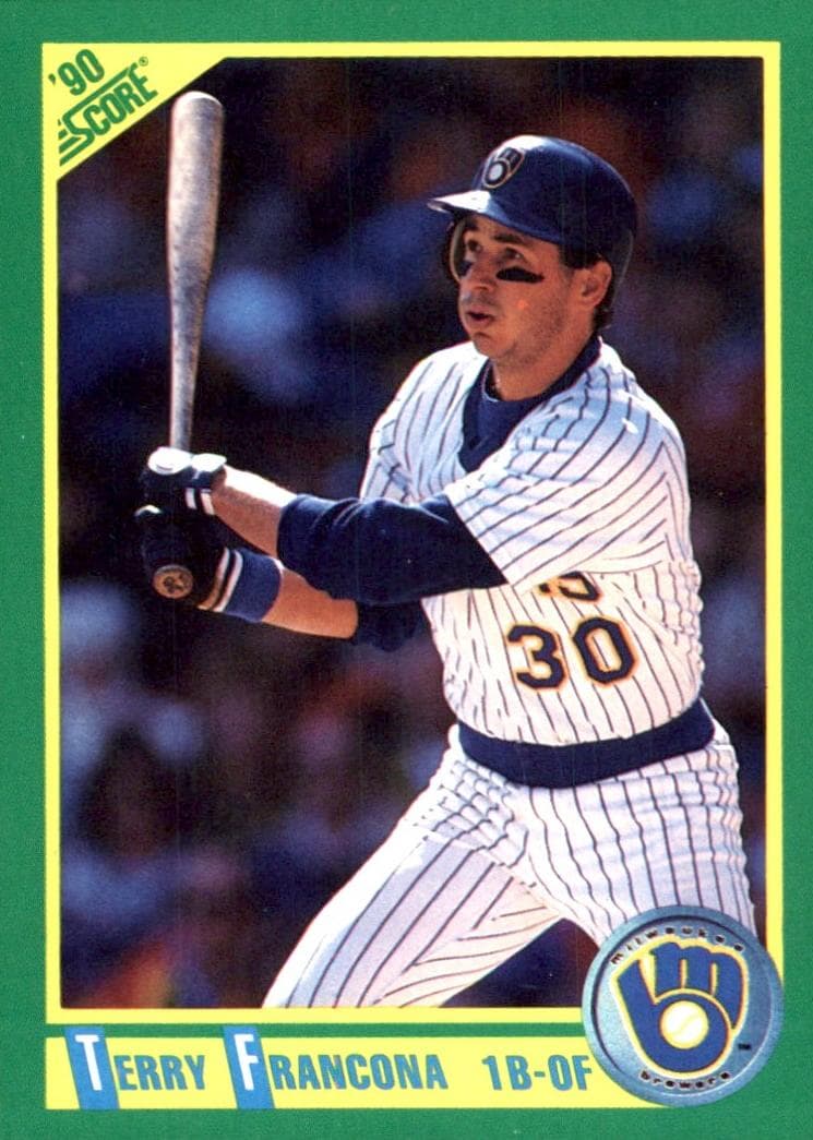 Terry Francona 1990 panini Score