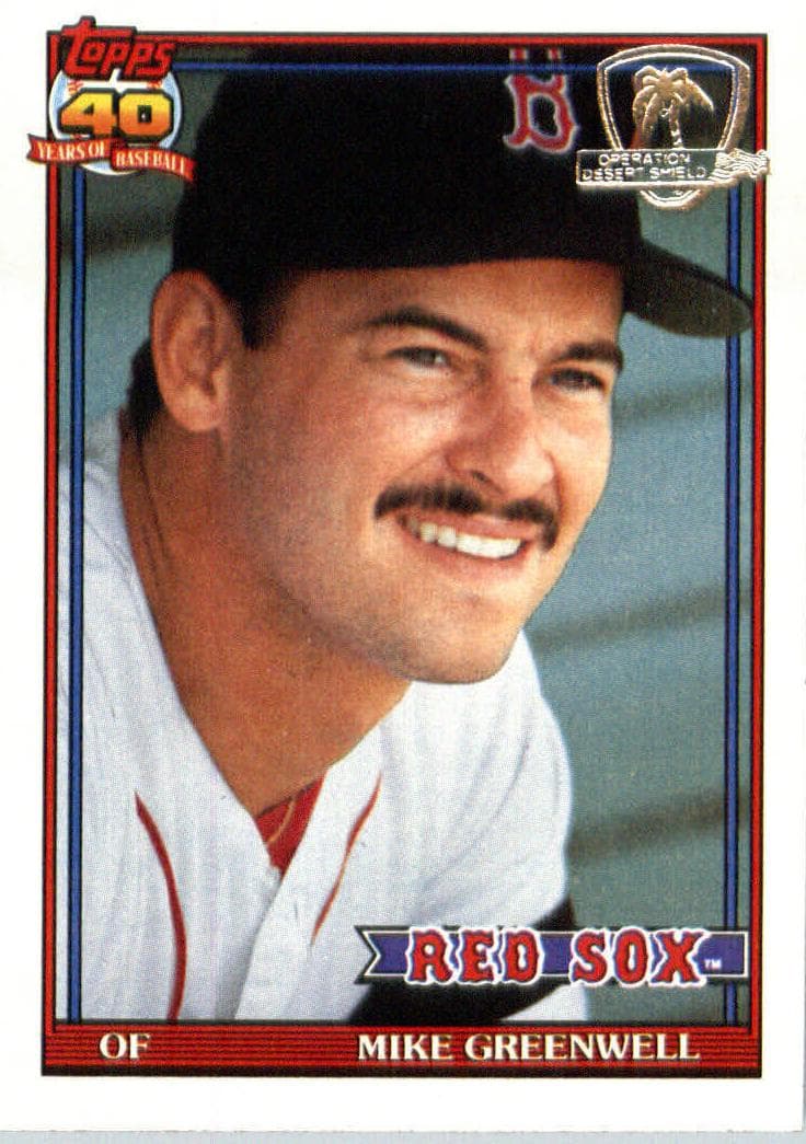 Mike Greenwell 1991 topps Topps