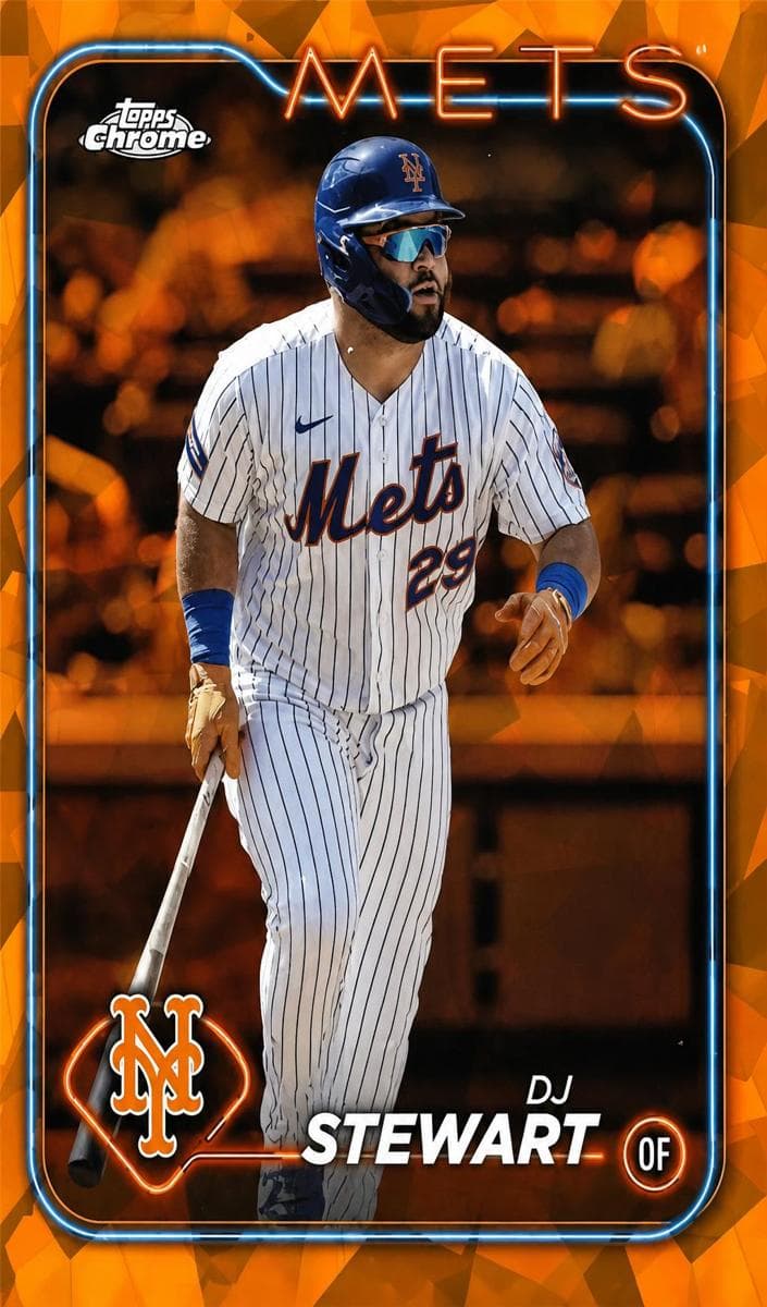 DJ Stewart trading card